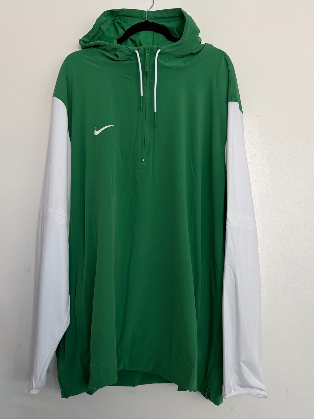 Men’s Nike Pregame 1/4 Zip Player Coach Jacket Green 315 Size 3XL